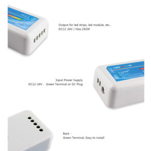RGBW controller dimmer with 2.4G remoter