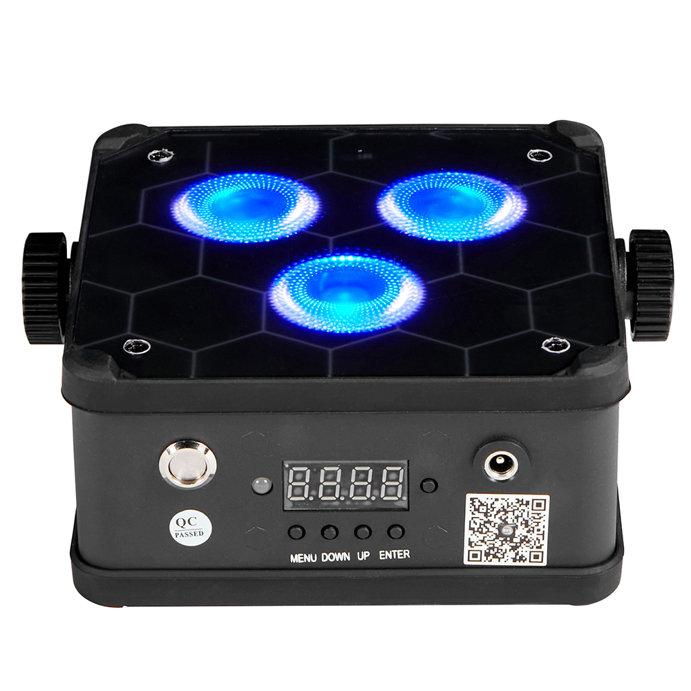 Battery Powered Event Lighting Portable Square 54W RBNWAUV DMX512 Wireless