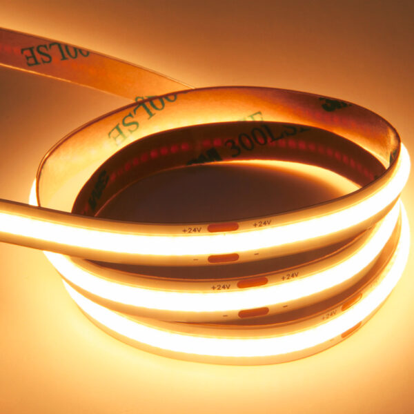 24V COB LED Strip Light 10M Tape Dotless Dimmable