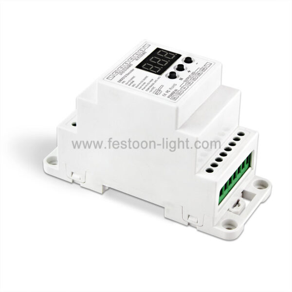 4 Channel Decoder DMX 512 RGBW DIN Rail