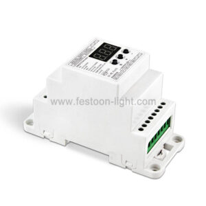 DMX Decoder 3 Channel RGB DIN Rail with RJ45