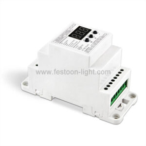 DMX512 Decoder 4 Channel RGBW DIN Rail with RJ45