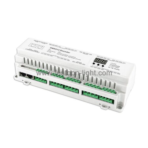 24 Channel DMX Decoder 512 DIN Rail