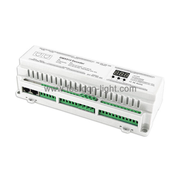 512 dmx decoder 40 Channel CV DIN Rail